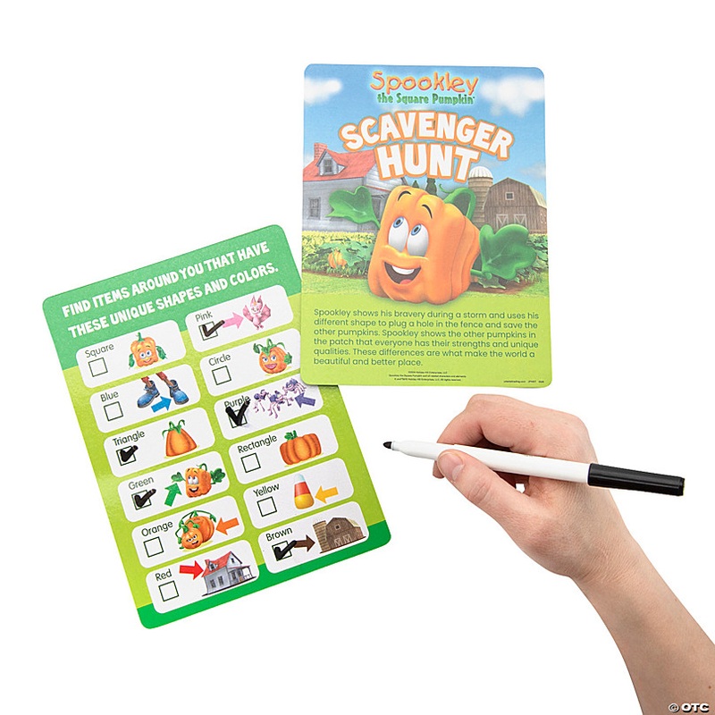 Bulk 60 Pc. Spookley the Square Pumpkin Scavenger Hunt Cards