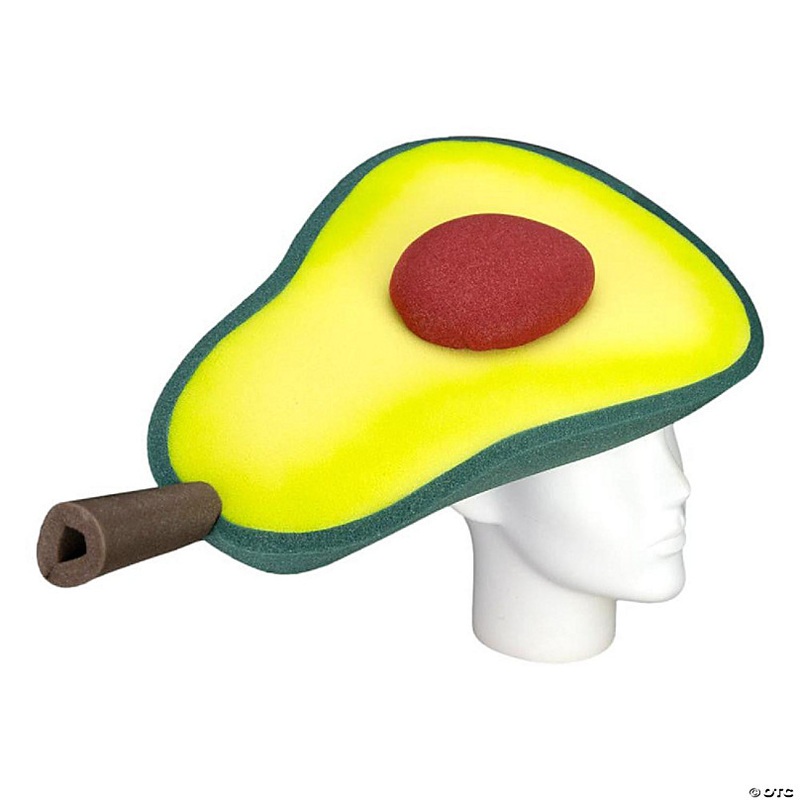 Foam Party Hats Avocado Hat - Photo Booth Prop - Party Favors -Halloween - Crazy Hat Day