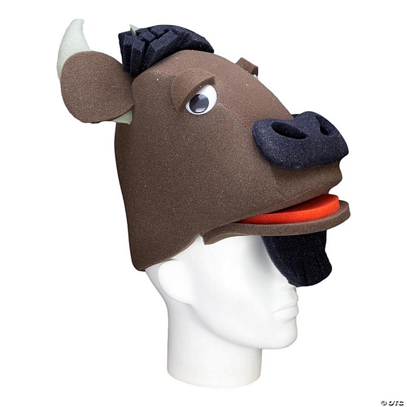Foam Party Hats Buffalo Hat - Photo Booth Prop - Party Favors -Halloween - Crazy Hat Day