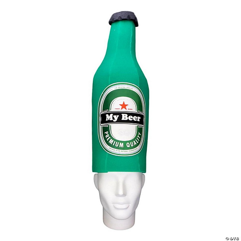 Foam Party Hats Custom Beer Bottle Hat - Photo Booth Prop - Party Favors -Halloween - Crazy Hat Day