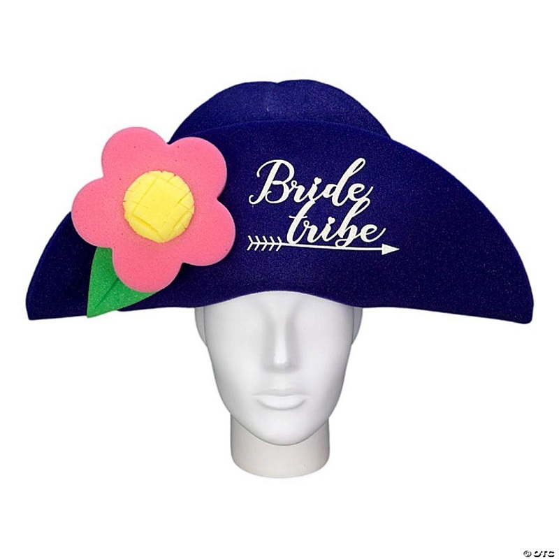 Foam Party Hats Flower Bride Tribe Bachelorette Lady Hat - Photo Booth Prop - Party Favors -Halloween - Crazy Hat Day