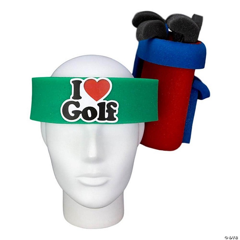 Foam Party Hats Golf Bag Headband - Photo Booth Prop - Party Favors -Halloween - Crazy Hat Day