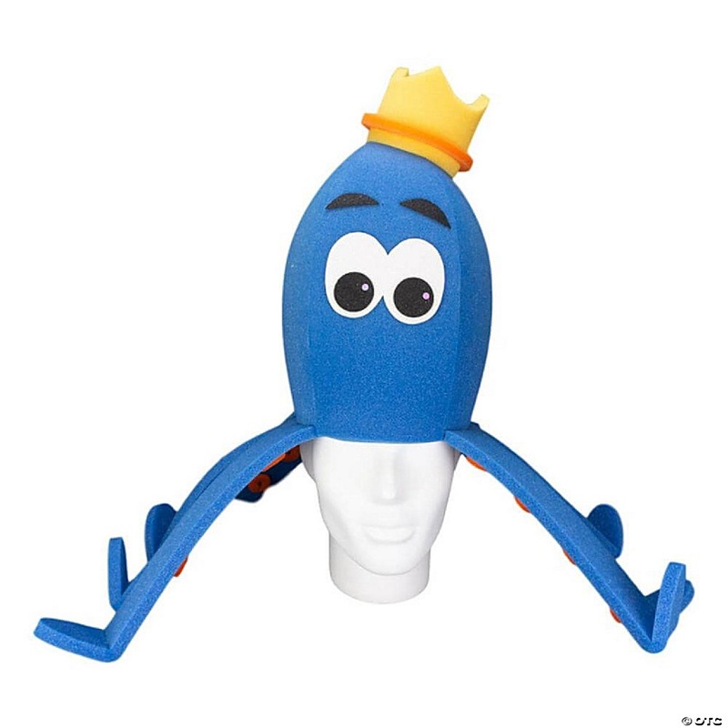Foam Party Hats Octopus King Hat - Photo Booth Prop - Party Favors -Halloween - Crazy Hat Day