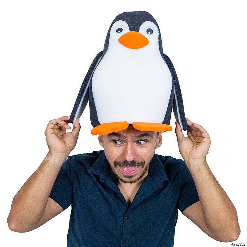 Foam Party Hats Penguin Hat - Photo Booth Prop - Party Favors -Halloween - Crazy Hat Day