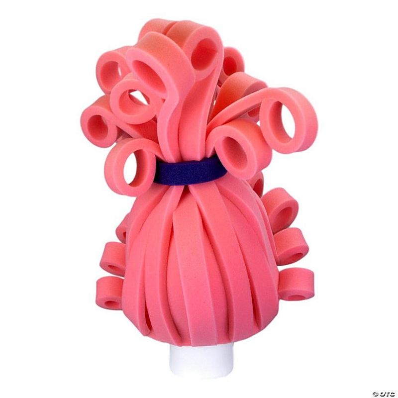 Foam Party Hats Pink Wig - Photo Booth Prop - Party Favors -Halloween - Crazy Hat Day