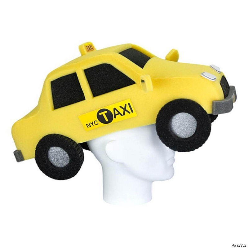 Foam Party Hats Taxi Hat - Photo Booth Prop - Party Favors -Halloween - Crazy Hat Day