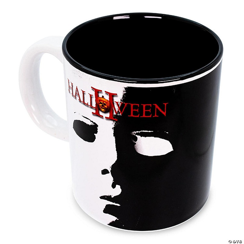 Halloween II Michael Myers Face Ceramic Mug  Holds 20 Ounces