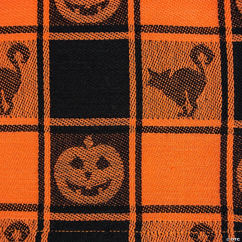 Halloween Woven Check Tablecloth 60X84
