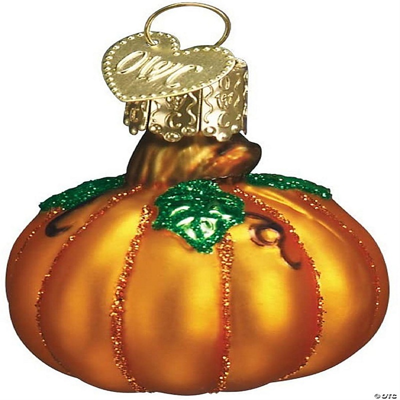 Old World Christmas 28047 Glass Blown Assorted Miniature Pumpkins Ornament