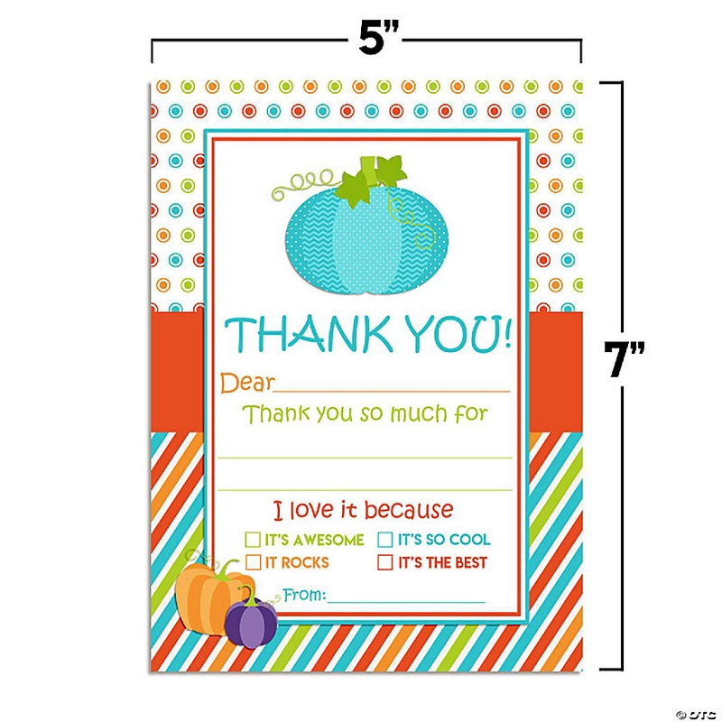 Teal Pumpkin Thank You 20pc. by AmandaCreation