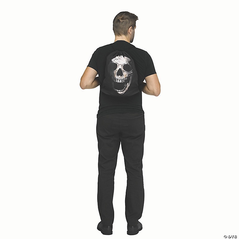 16-1/2 Skull Drawstring Backpack Accessory