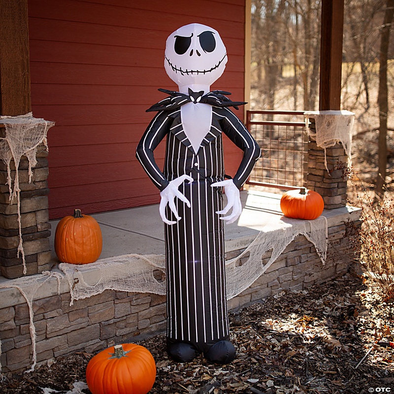 84 Blow Up Inflatable Nightmare Before Christmas Jack Skellington Halloween Decoration