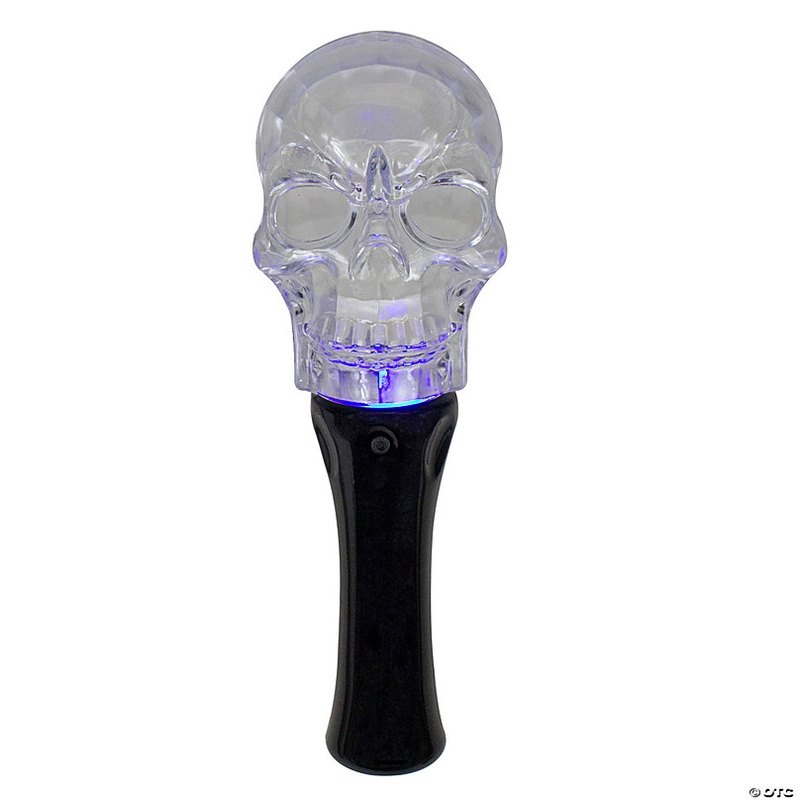 9 LED Transparent Multi-Function Halloween Skull Light