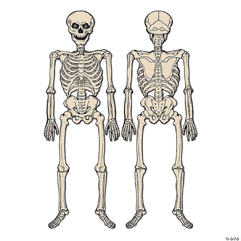 Beistle - Vintage Halloween Jointed Skeleton - 12 Pack