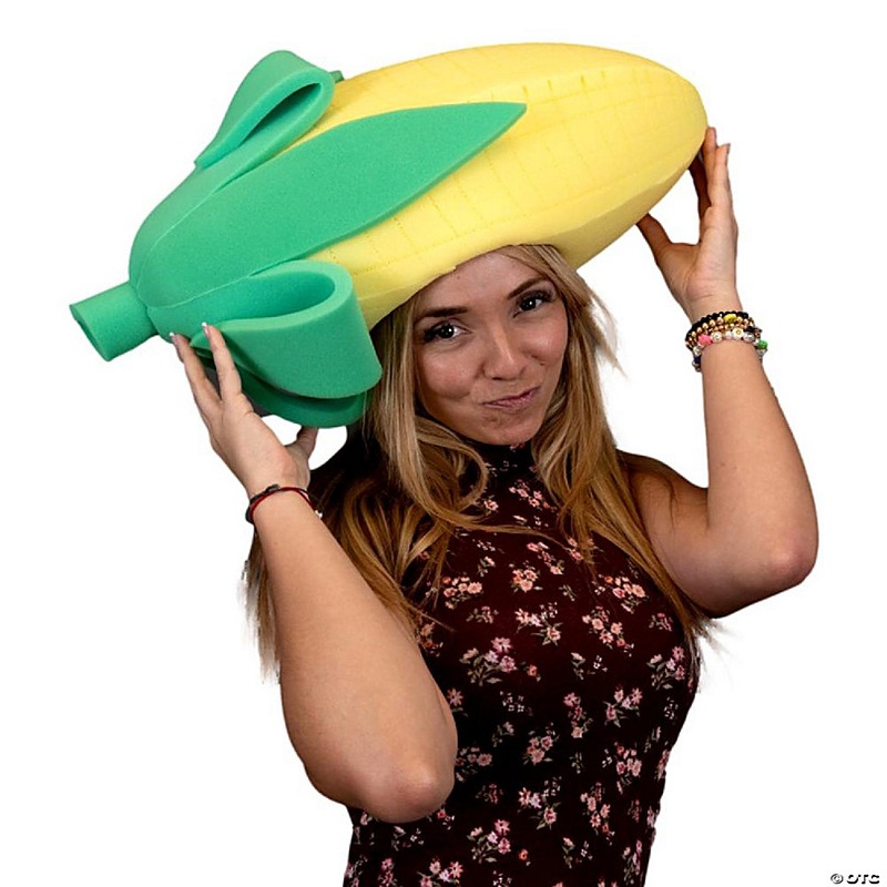 Foam Party Hats Corn Cob Hat - Photo Booth Prop - Party Favors -Halloween - Crazy Hat Day