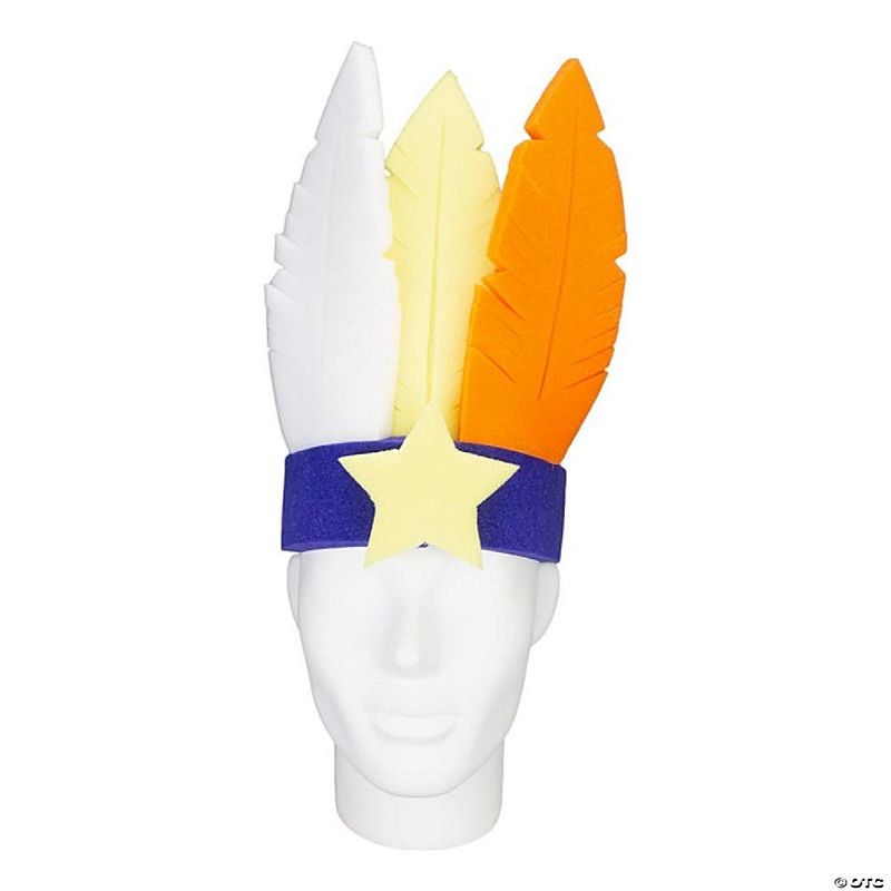 Foam Party Hats Feathers Headband - Photo Booth Prop - Party Favors -Halloween - Crazy Hat Day