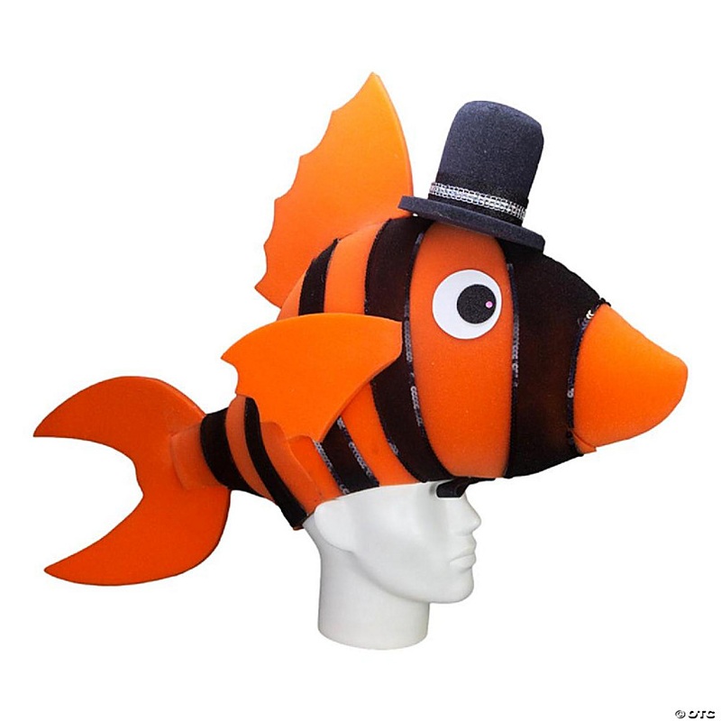 Foam Party Hats Fish Groom Hat - Photo Booth Prop - Party Favors -Halloween - Crazy Hat Day