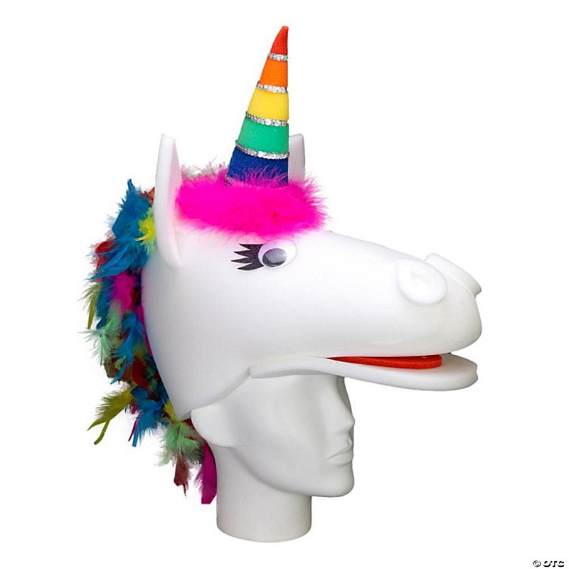 Foam Party Hats Pride Unicorn Hat - Photo Booth Prop - Party Favors -Halloween - Crazy Hat Day