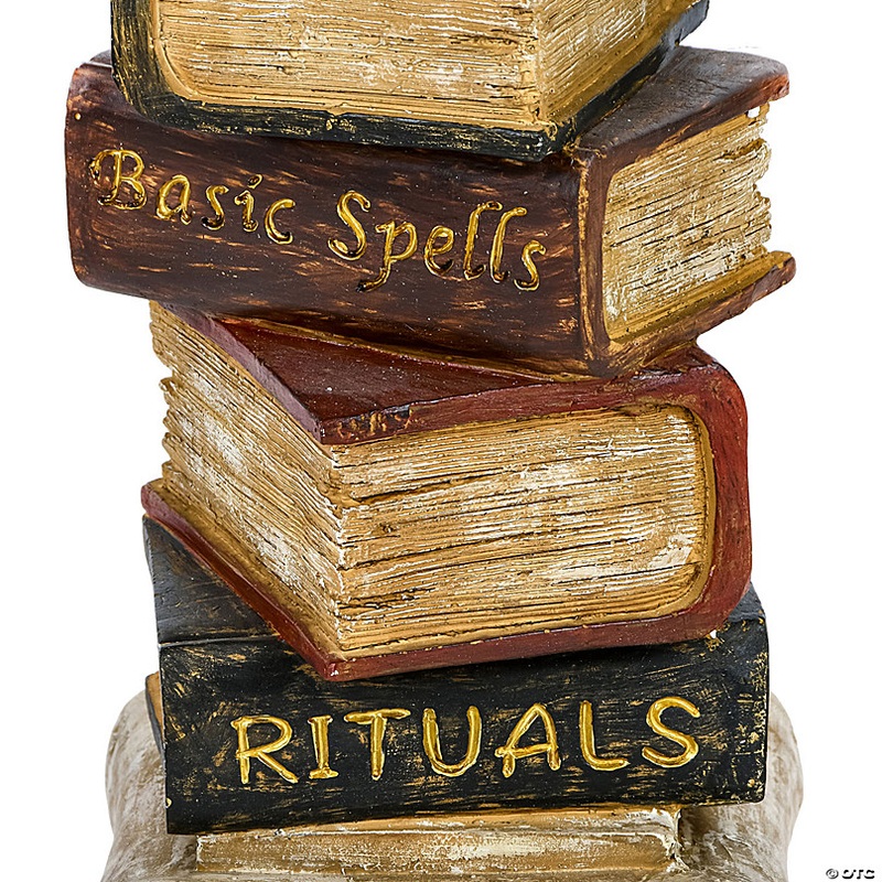 National Tree Company 32 in. Halloween Owl on Stacked Books