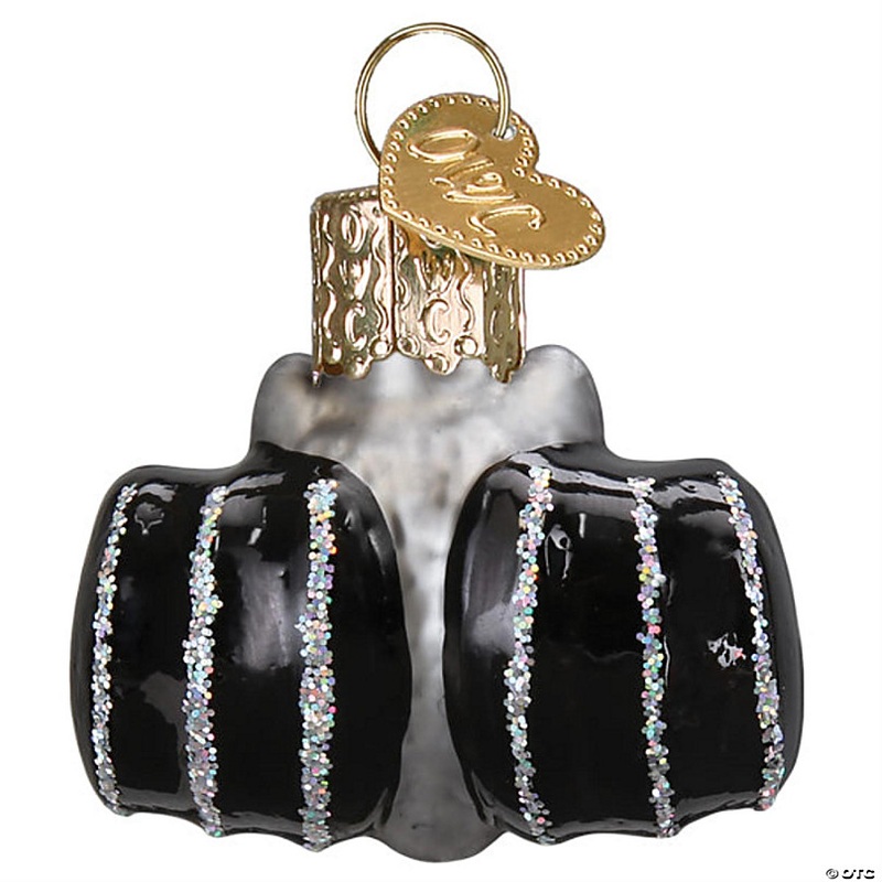 Old World Christmas Blown Glass Hanging Ornament for Halloween, Mini Bat with OWC Gift Box