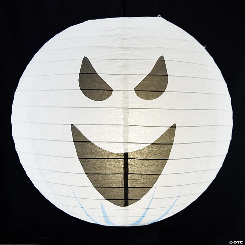 PaperLanternStore 14 Spooky Shyguy Two-face Ghost Halloween Paper Lantern, Design by Esper