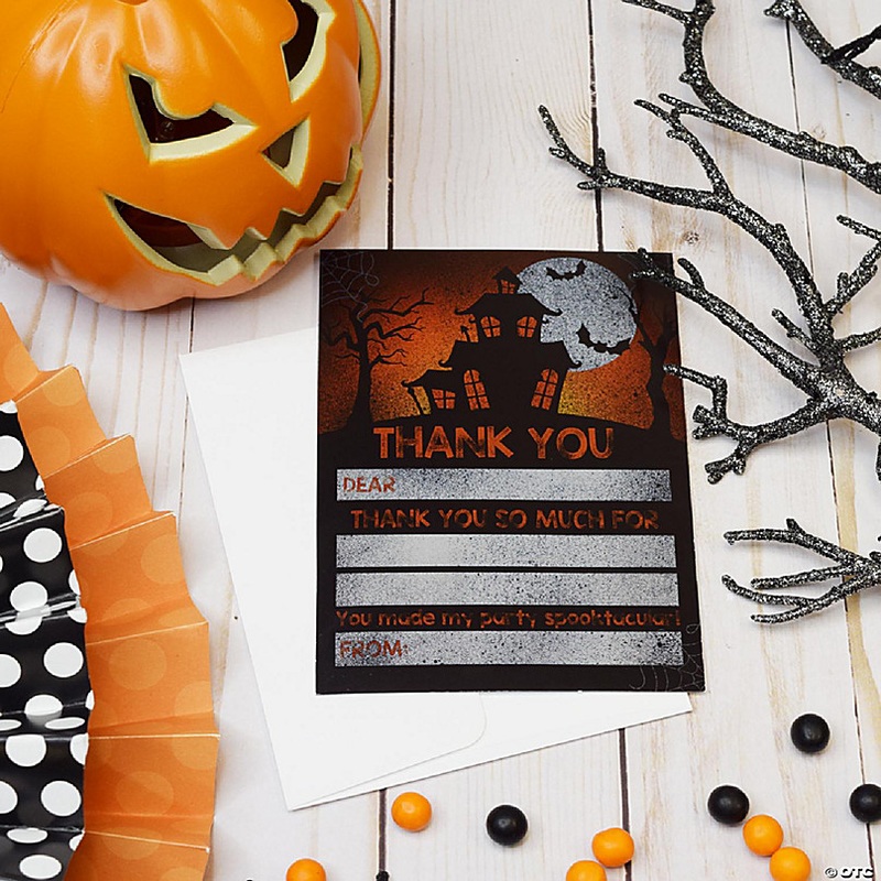 Spooky Halloween Thank You Cards 20pcs. by AmandaCreation