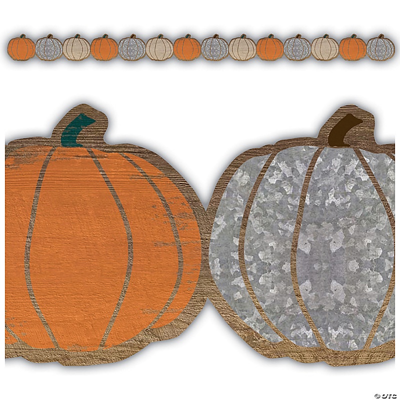 Teacher Created Resources Home Sweet Classroom Pumpkins Die-Cut Border Trim, 35 Feet Per Pack, 6 Packs
