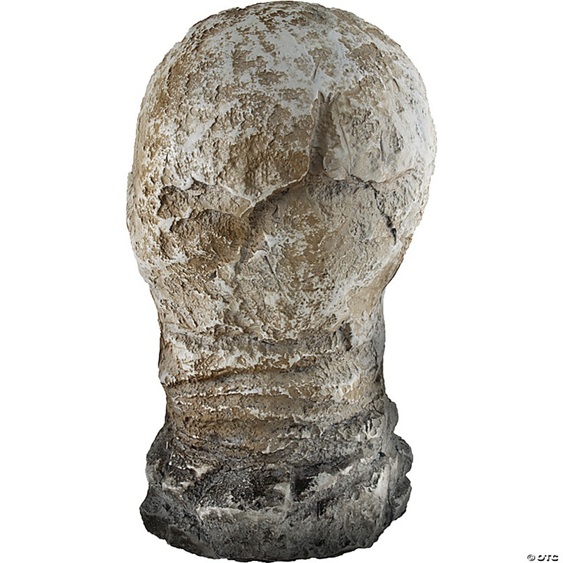 12 Flaming Rotted Skull Animated Prop