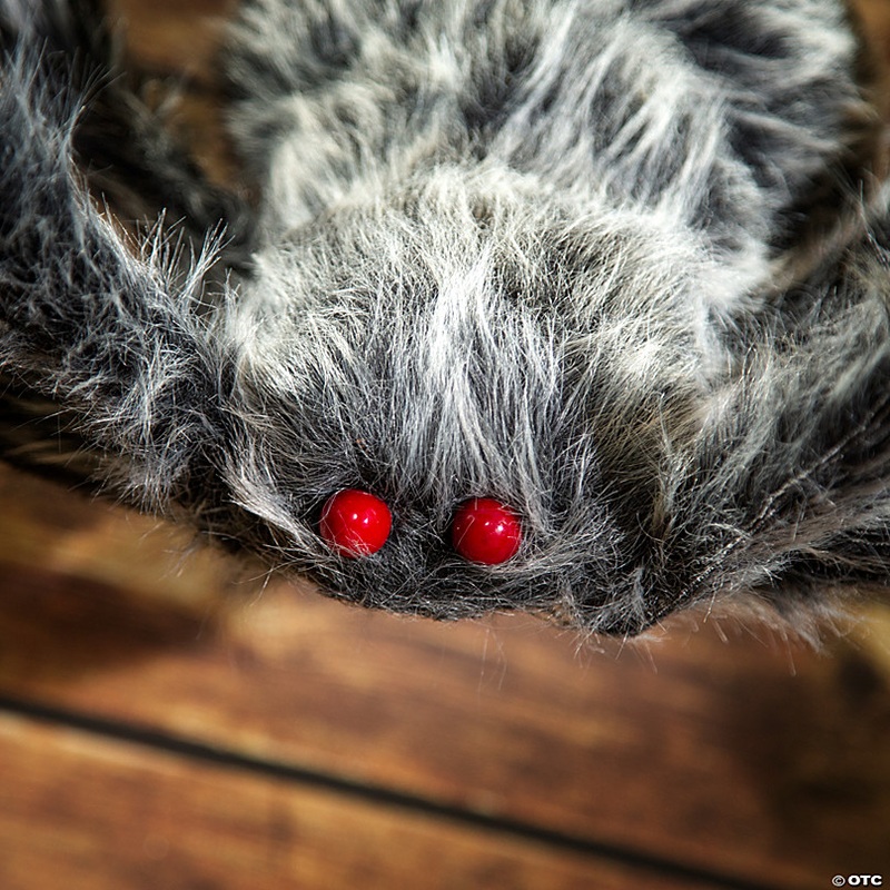 12 Ft. 5 1/2 Giant Poseable Furry Black Foam Spider Halloween Decoration