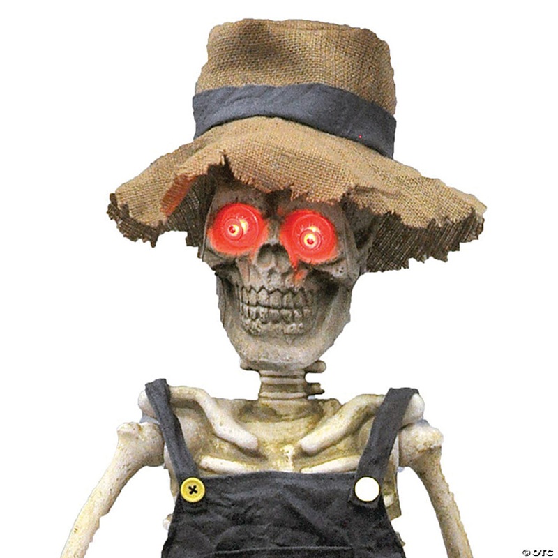 39 Skeleton Playing Banjo Animated Halloween Decoration