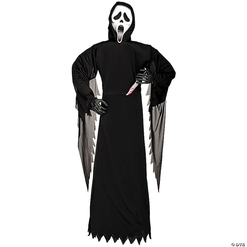 6 Ft. Scream Ghost Face with Knife Halloween Decoration