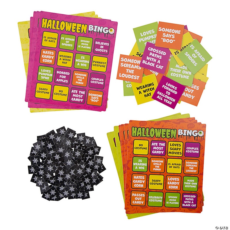 6 x 7 Halloween Bingo Cardstock Game Cards