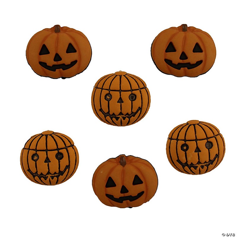 Buttons Galore 50+ Assorted Halloween Buttons for Sewing & Crafts - Set of 6 Button Packs