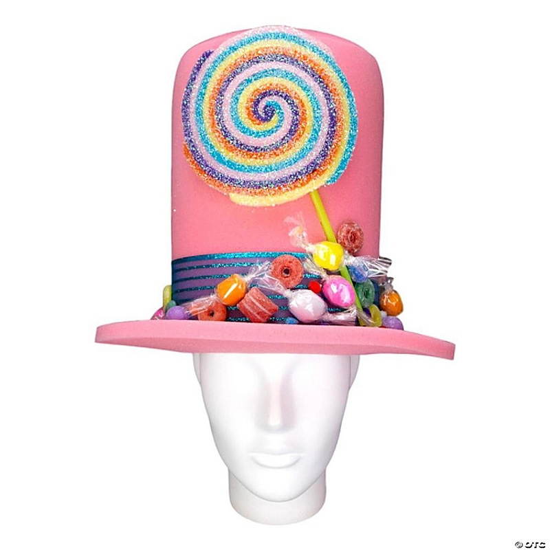 Foam Party Hats Candy World Hat - Photo Booth Prop - Party Favors -Halloween - Crazy Hat Day