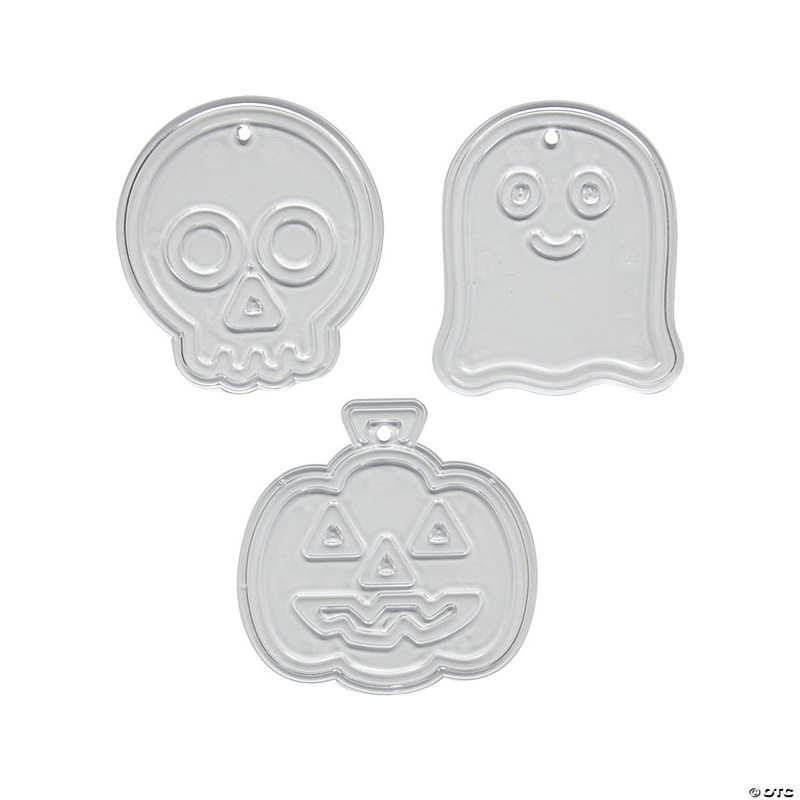 Halloween Neon Sign Suncatchers - 24 Pc.