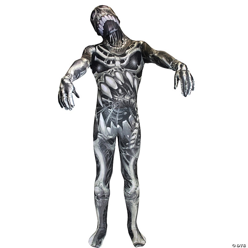 Men's Skull N' Bones Morphsuit Costume