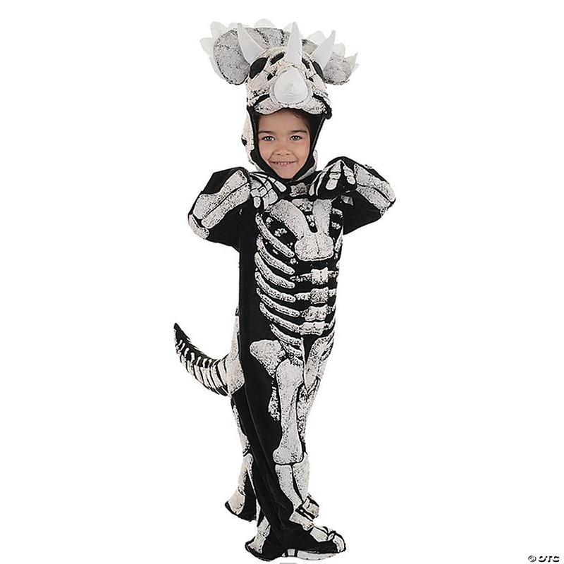 Toddler Triceratops Skeleton Halloween Costume