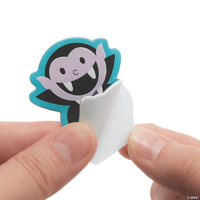 1 - 2 Bulk 72 Pc. Glow-in-the-Dark Halloween Self-Adhesive Foam Shapes