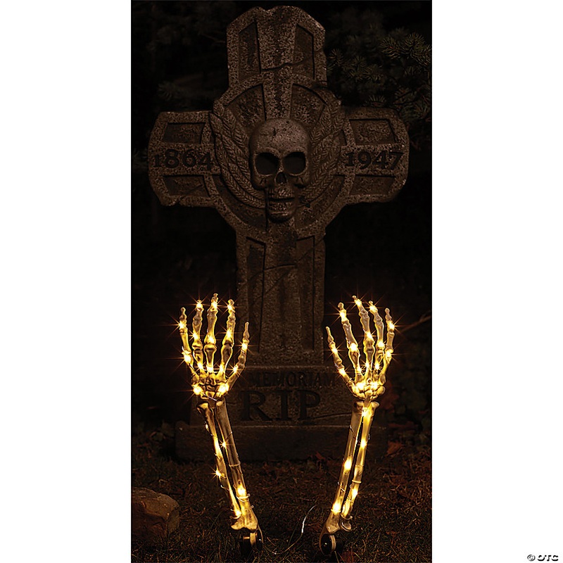 15-inch Skeleton Arms Light up Yard Dcor