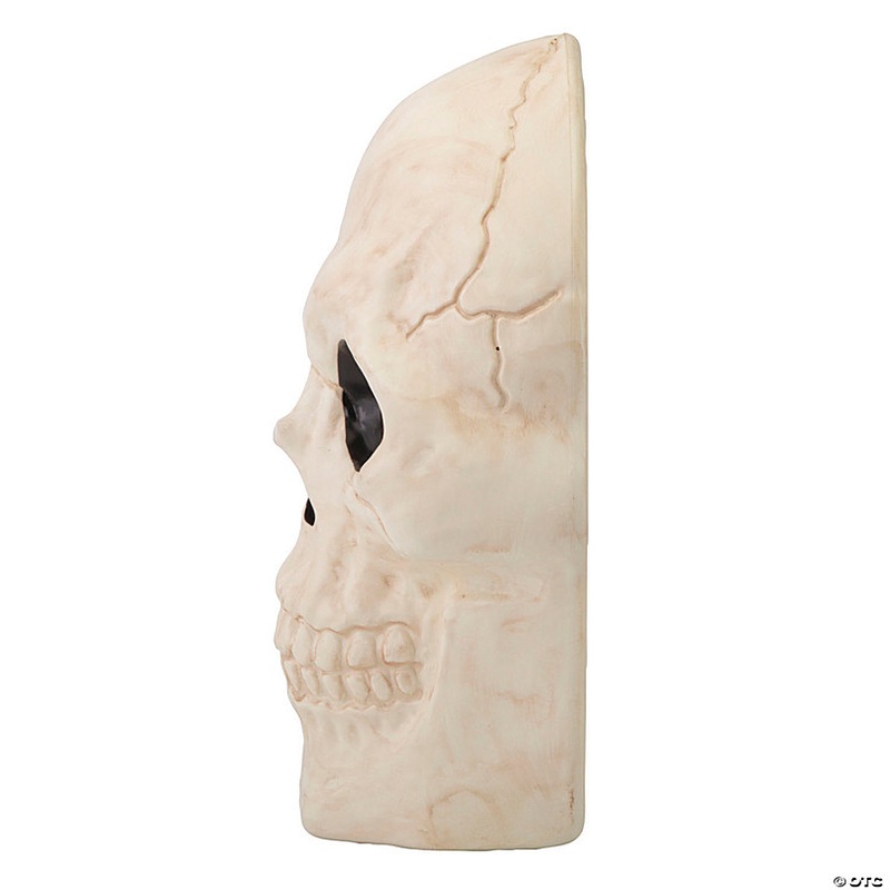 19 3/4 Giant Light-Up Plastic Skull Animated Prop Halloween Decoration