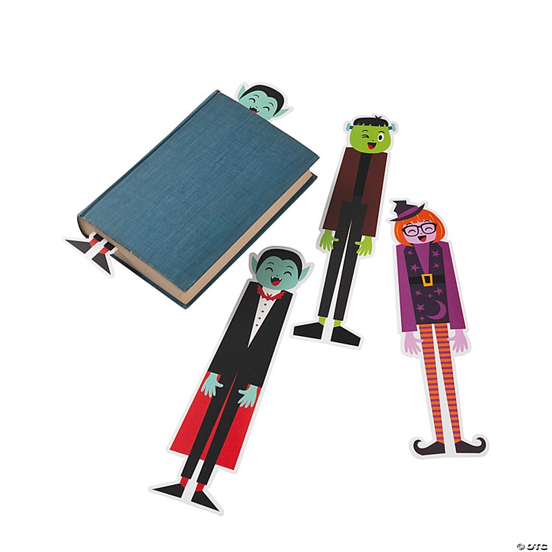 2 1/2 x 12 Halloween Character Bookmarks - 24