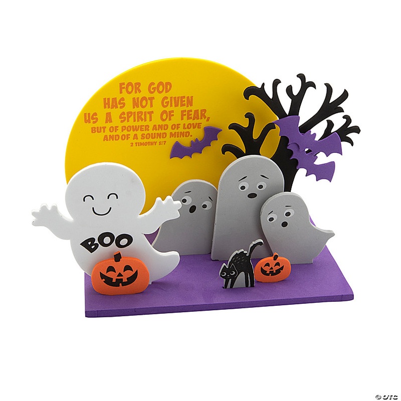 3D Halloween Fear Not with God Craft Kit - Makes 12