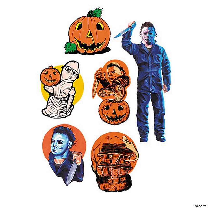 6 Pc. Halloween (1978) Series 1 Cutout Wall Decorations