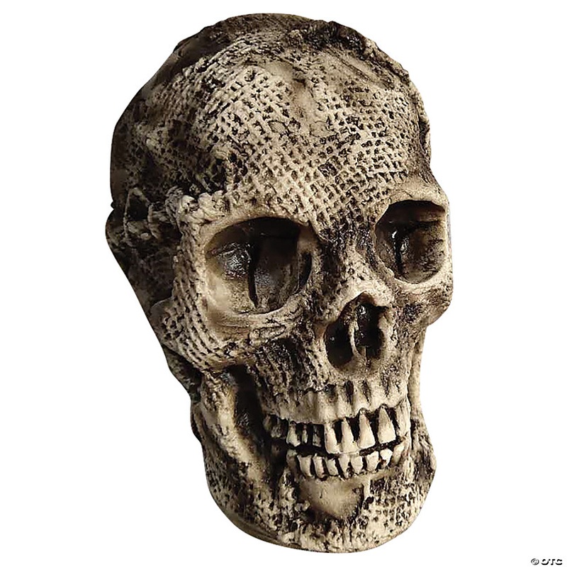 7 Burlap Skull Face