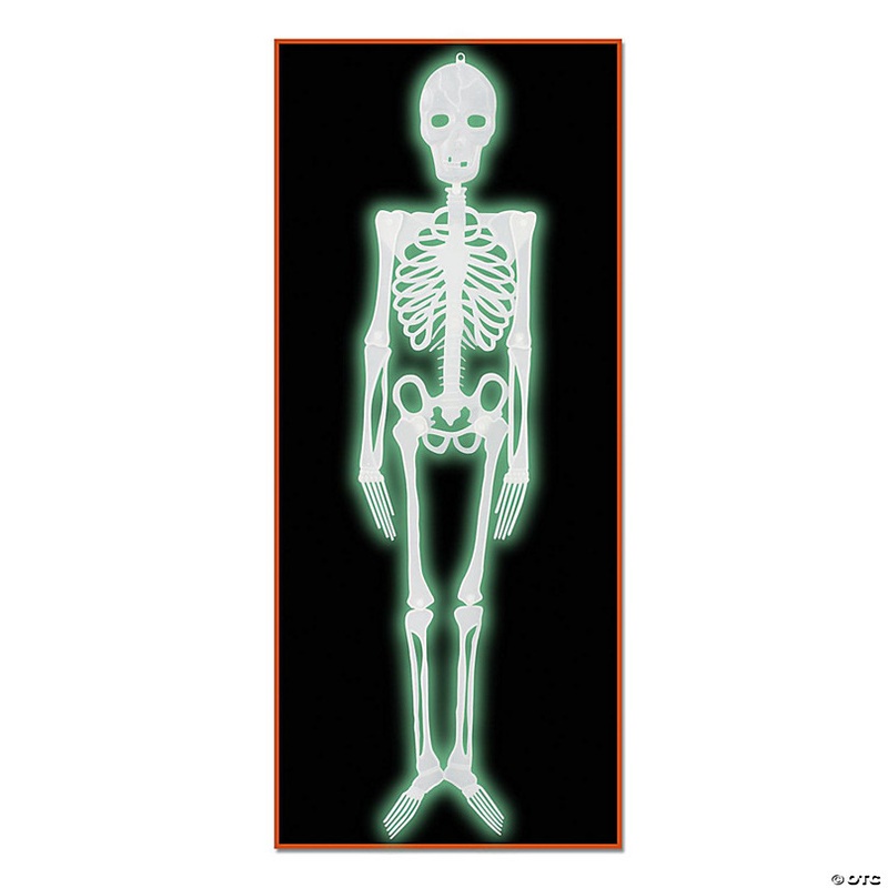 Beistle - Plastic Nite-Glo Skeleton - 12 Pack