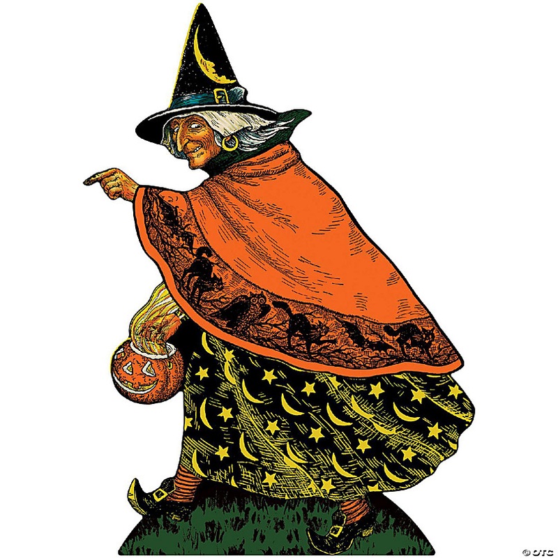 Beistle - Vintage Halloween Witch Stand-Up - 4 Pack
