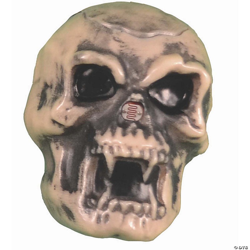 Hidden Screamers Light-Activated Scary Skull Halloween Decoration