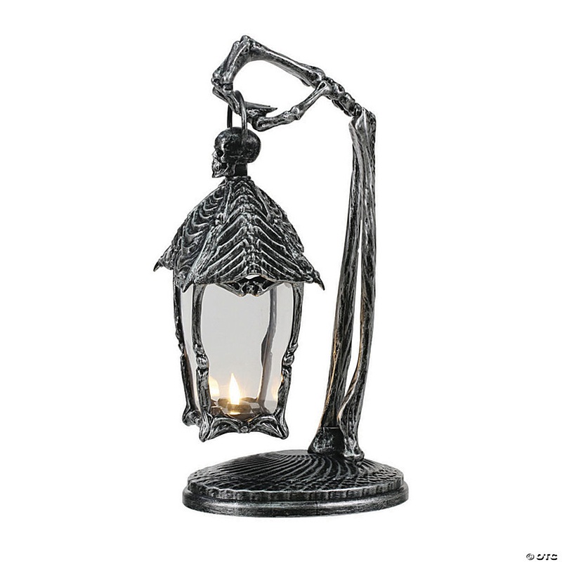 Skeleton Crew Hanging Lantern Plastic Halloween Decoration