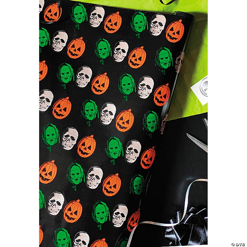 Wrapped in Terror Halloween 3: Season of the Witch Masks Wrapping Paper