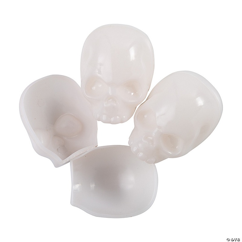 2 1/2 Glow-in-the-Dark Skull Eggs - 24 Pc.